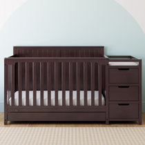 Crib and cheap diaper changing table